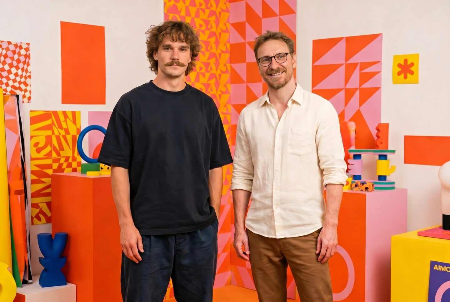 Honza Borysek and Jakub Linger, MODU MODU founders, in their Prague studio