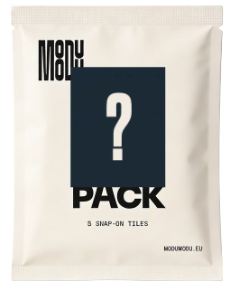 MODU MODU random tile pack — a sealed pouch with a question mark, included with every Round Bundle.